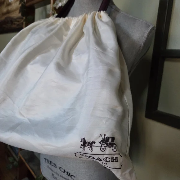 Coach Hallie Eggplant Purple Leather Women's Bag - Picture 12 of 12